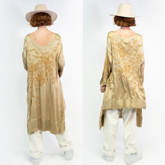 Magnolia Pearl Parnassus Tunic 100% Silk Embroidered Dress - Picture 10 of 13